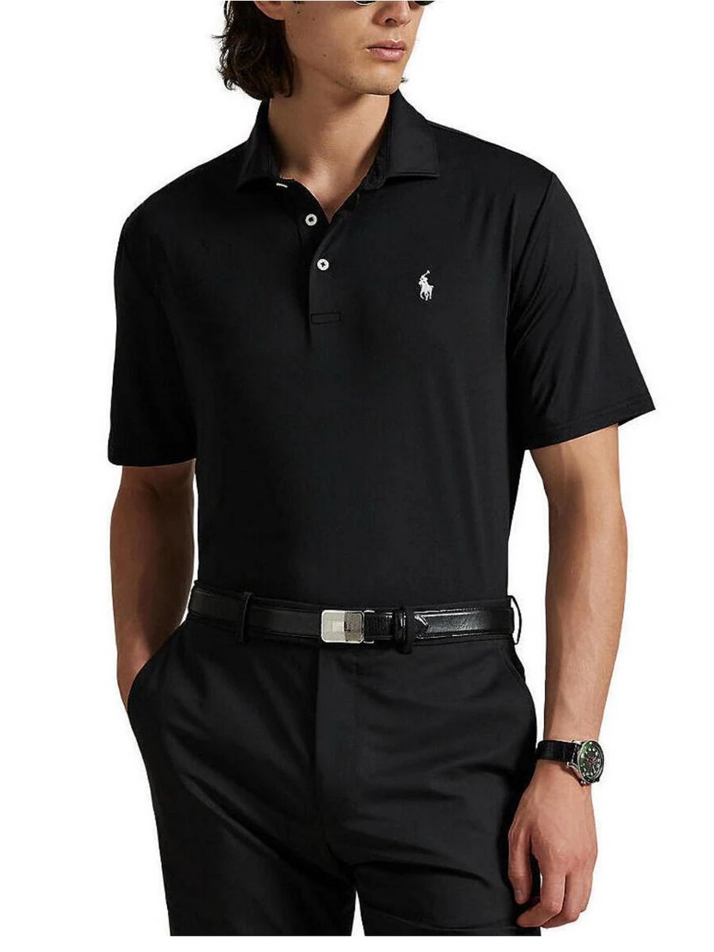 Polo Ralph Lauren Performance Polo Shirt Men’s Size M Black Short Sleeve